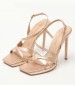 Women Sandals 92.921 Bronze Leather MAKIS KOTRIS