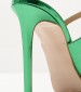 Women Sandals 92.922 Green Patent Leather MAKIS KOTRIS