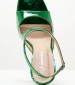 Women Sandals 92.922 Green Patent Leather MAKIS KOTRIS