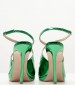 Women Sandals 92.922 Green Patent Leather MAKIS KOTRIS
