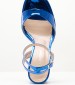 Women Sandals 94.700 Blue Patent Leather MAKIS KOTRIS