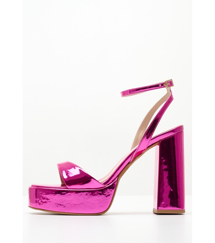 Women Sandals 94.700 Pink Patent Leather MAKIS KOTRIS