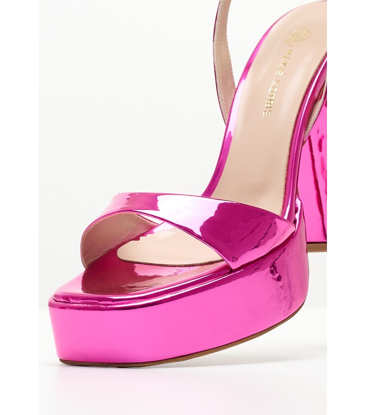 Women Sandals 94.700 Pink Patent Leather MAKIS KOTRIS