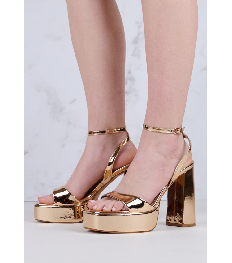 Women Sandals 94.700 Bronze Patent Leather MAKIS KOTRIS