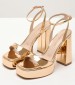 Women Sandals 94.700 Bronze Patent Leather MAKIS KOTRIS