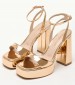 Women Sandals 94.700 Bronze Patent Leather MAKIS KOTRIS