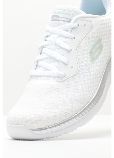 Γυναικεία Παπούτσια Casual 12606.G Άσπρο Ύφασμα Skechers