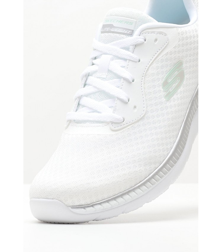 Γυναικεία Παπούτσια Casual 12606.G Άσπρο Ύφασμα Skechers