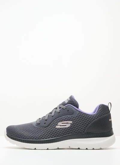 Γυναικεία Παπούτσια Casual 149057.B Μωβ Ύφασμα Skechers