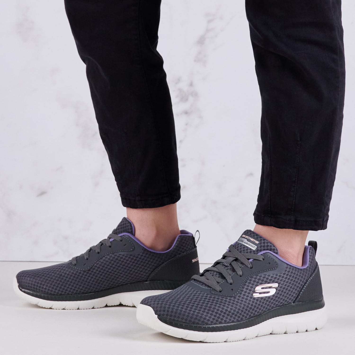 Γυναικεία Παπούτσια Casual 12606 Γκρι Ύφασμα Skechers Γυναικεία Παπούτσια Casual 12606 Γκρι Ύφασμα Skechers