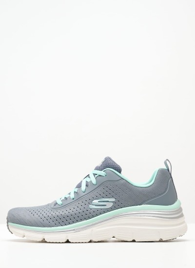 Γυναικεία Παπούτσια Casual 12606 Μπορντό Ύφασμα Skechers