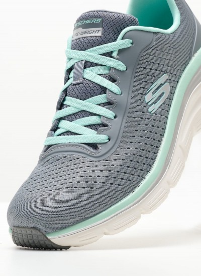 Γυναικεία Παπούτσια Casual 12606 Μπορντό Ύφασμα Skechers