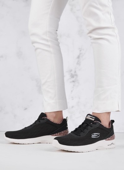 Γυναικεία Παπούτσια Casual 149752 Μαύρο Ύφασμα Skechers