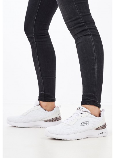 Γυναικεία Παπούτσια Casual 149752 Άσπρο Ύφασμα Skechers