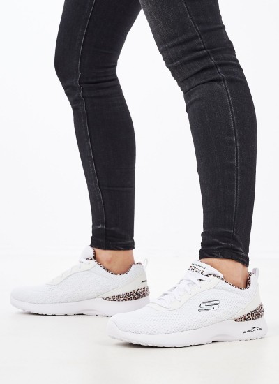 Γυναικεία Παπούτσια Casual 149752 Άσπρο Ύφασμα Skechers