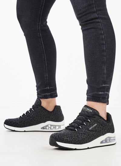 Γυναικεία Παπούτσια Casual 12606 Μπορντό Ύφασμα Skechers