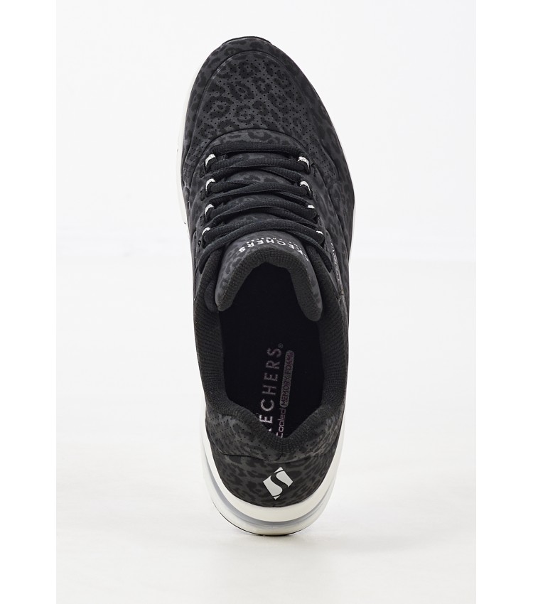 Women Casual Shoes 155642 Black ECOleather Skechers