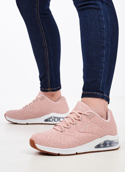 Γυναικεία Παπούτσια Casual 117209 Ροζ Ύφασμα Skechers