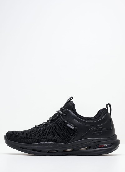 Ανδρικά Παπούτσια Casual 210480 Μαύρο Ύφασμα Skechers