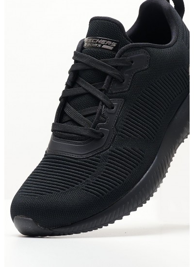 Women Casual Shoes 32504 Black Fabric Skechers