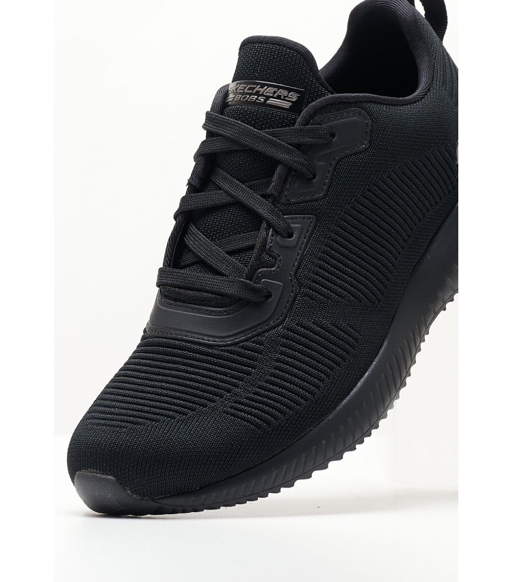 Women Casual Shoes 32504 Black Fabric Skechers