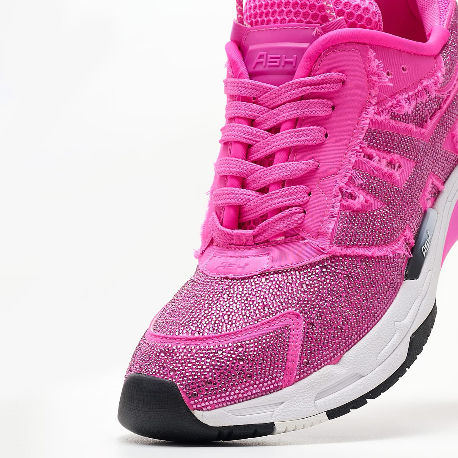 Γυναικεία Παπούτσια Casual Race.Strass Ροζ Ύφασμα Ash