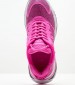 Women Casual Shoes Race.Strass Pink Fabric Ash