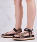 Women Platforms Low Ugo.Bis Black Fabric Ash