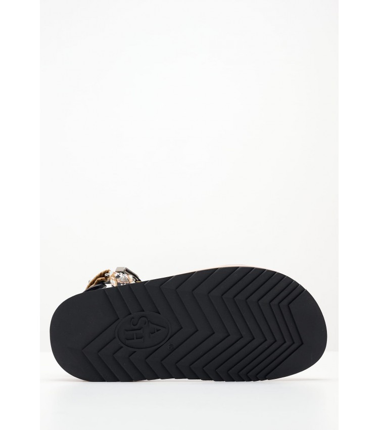 Women Platforms Low Ugo.Bis Black Fabric Ash