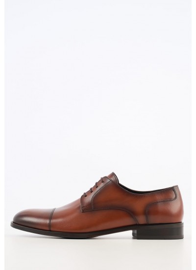 Men Shoes 3944 Brown Leather Perlamoda