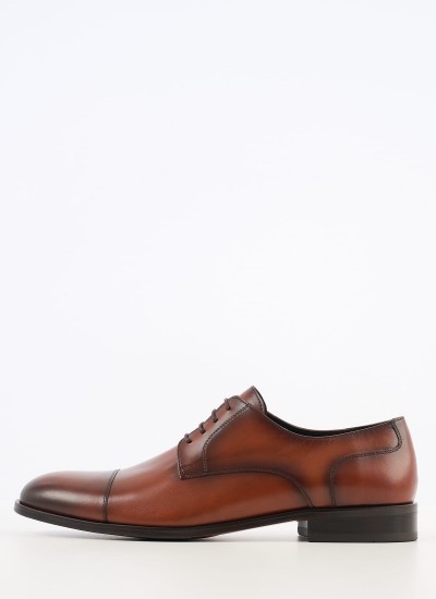 Men Shoes 3944 Brown Leather Perlamoda