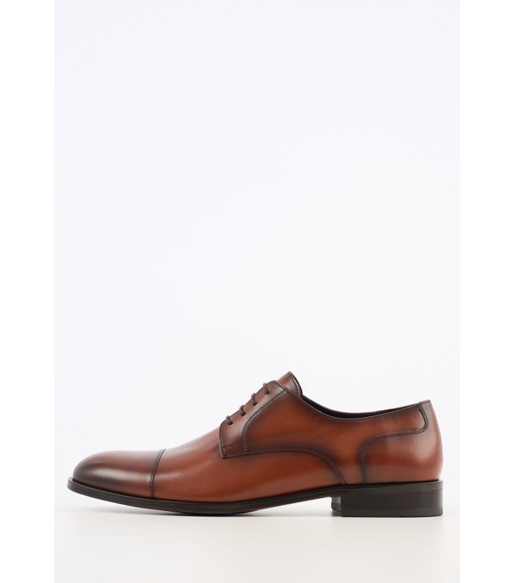 Men Shoes 3944 Brown Leather Perlamoda