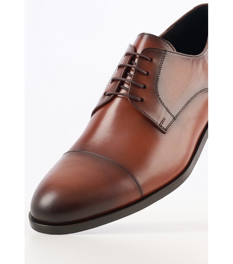 Men Shoes 3944 Brown Leather Perlamoda