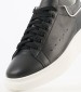 Men Casual Shoes Rey Black Leather Perlamoda