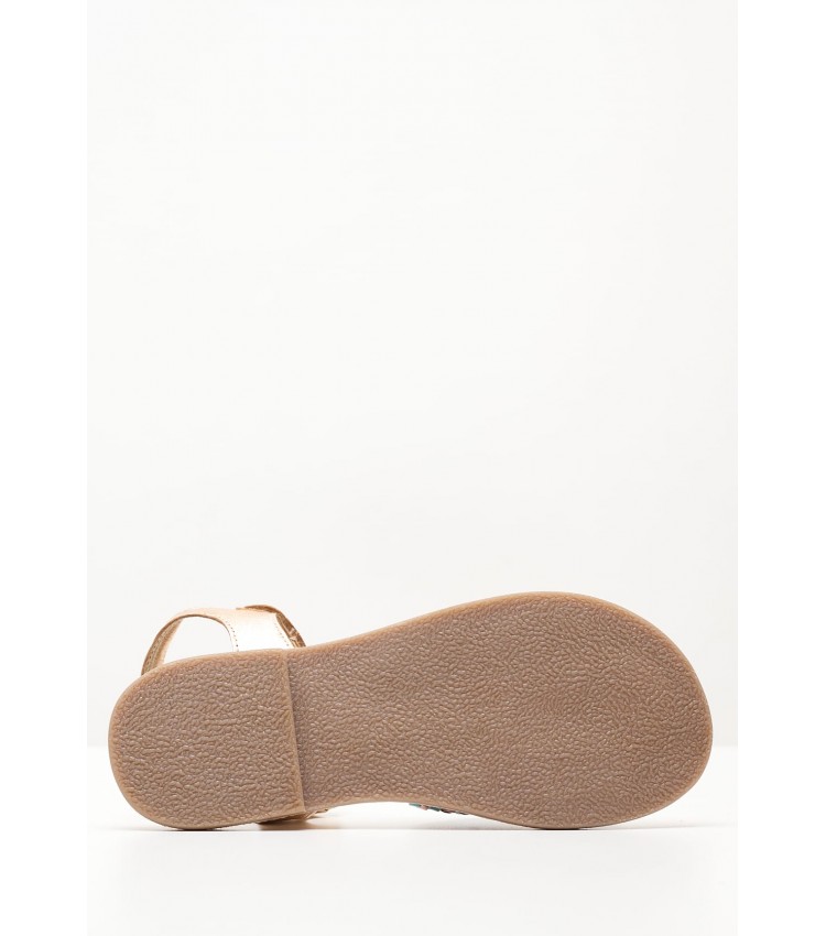 Kids Flip Flops & Sandals Canibraid Bronze Leather Mood