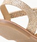 Kids Flip Flops & Sandals Canissa Gold Leather Mood