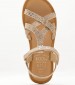 Kids Flip Flops & Sandals Canissa Gold Leather Mood