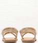 Kids Flip Flops & Sandals Canissa Gold Leather Mood