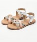 Kids Flip Flops & Sandals Caweave Silver Leather Mood