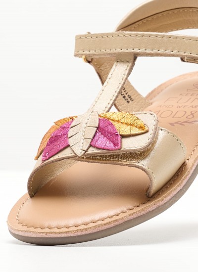 Kids Flip Flops & Sandals 694792 Bronze Leather Kickers