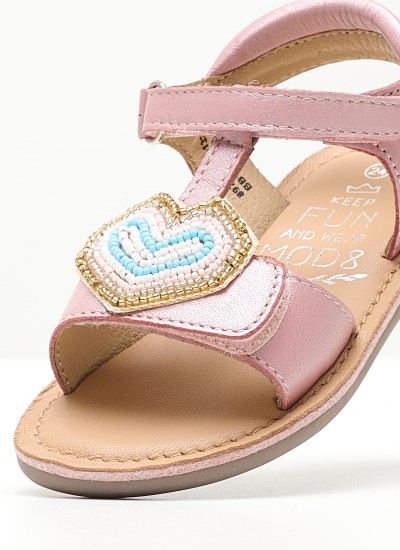 Kids Flip Flops & Sandals Paganisa Gold Leather Mood