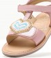 Kids Flip Flops & Sandals Cloonimals Pink Leather Mood