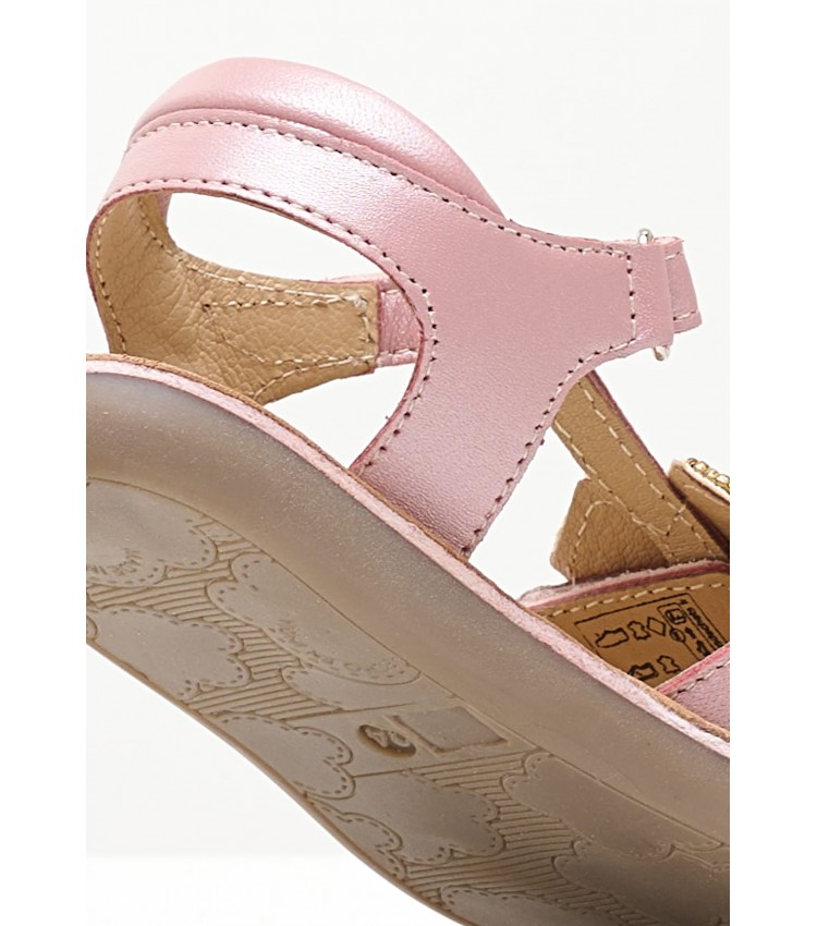 Kids Flip Flops & Sandals Cloonimals Pink Leather Mood