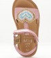 Kids Flip Flops & Sandals Cloonimals Pink Leather Mood