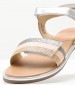 Kids Flip Flops & Sandals Paganisa.Mtl Silver Leather Mood