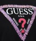 Γυναικείες Μπλούζες - Τοπ 3d.Flowers Μαύρο Βισκόζη Guess