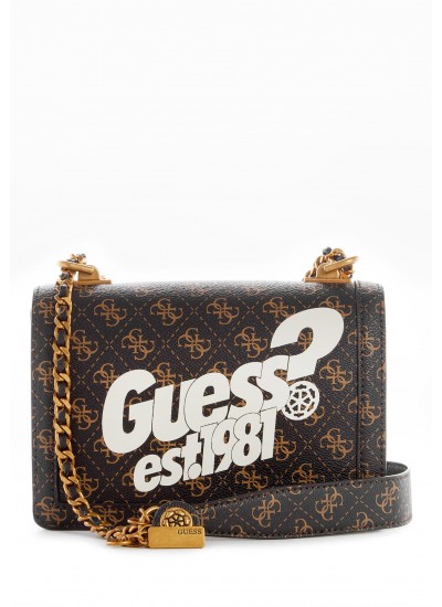 Γυναικείες Τσάντες Abey.Xbody Καφέ ECOleather Guess