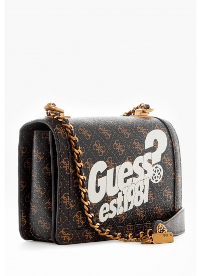 Γυναικείες Τσάντες Abey.Xbody Καφέ ECOleather Guess