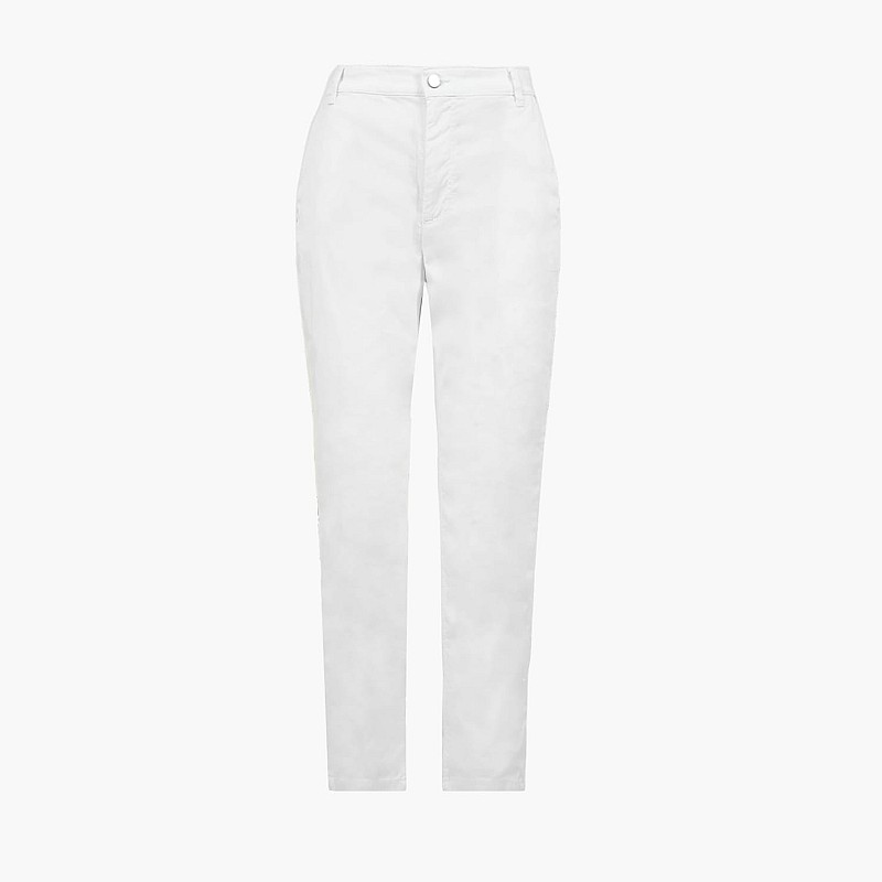 Women Trousers Candis White Cotton Guess