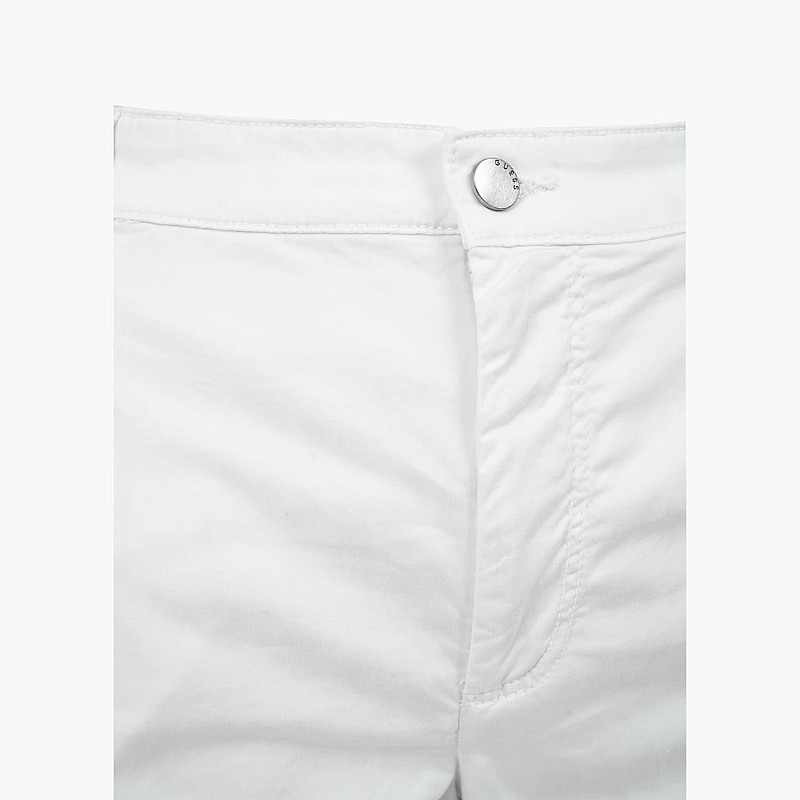 Women Trousers Candis White Cotton Guess